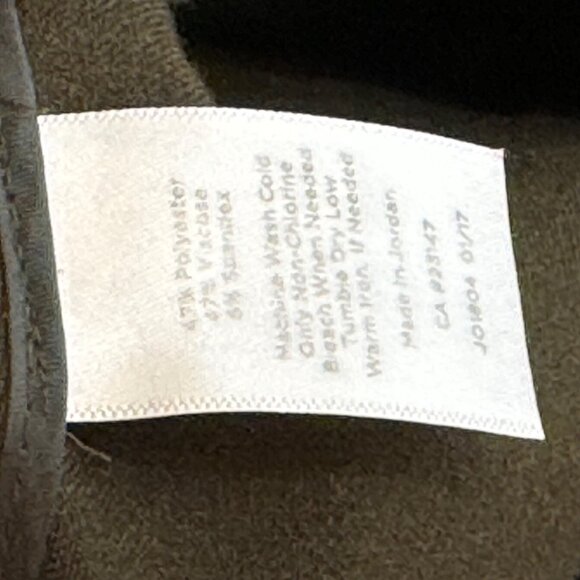 Talbots Women's Plus Size Pants 22W Olive Green Polyester Viscose Blend - Picture 3 of 8